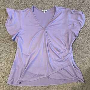 White Birch Faux Wrap Top Plus Size 2XL NWOT